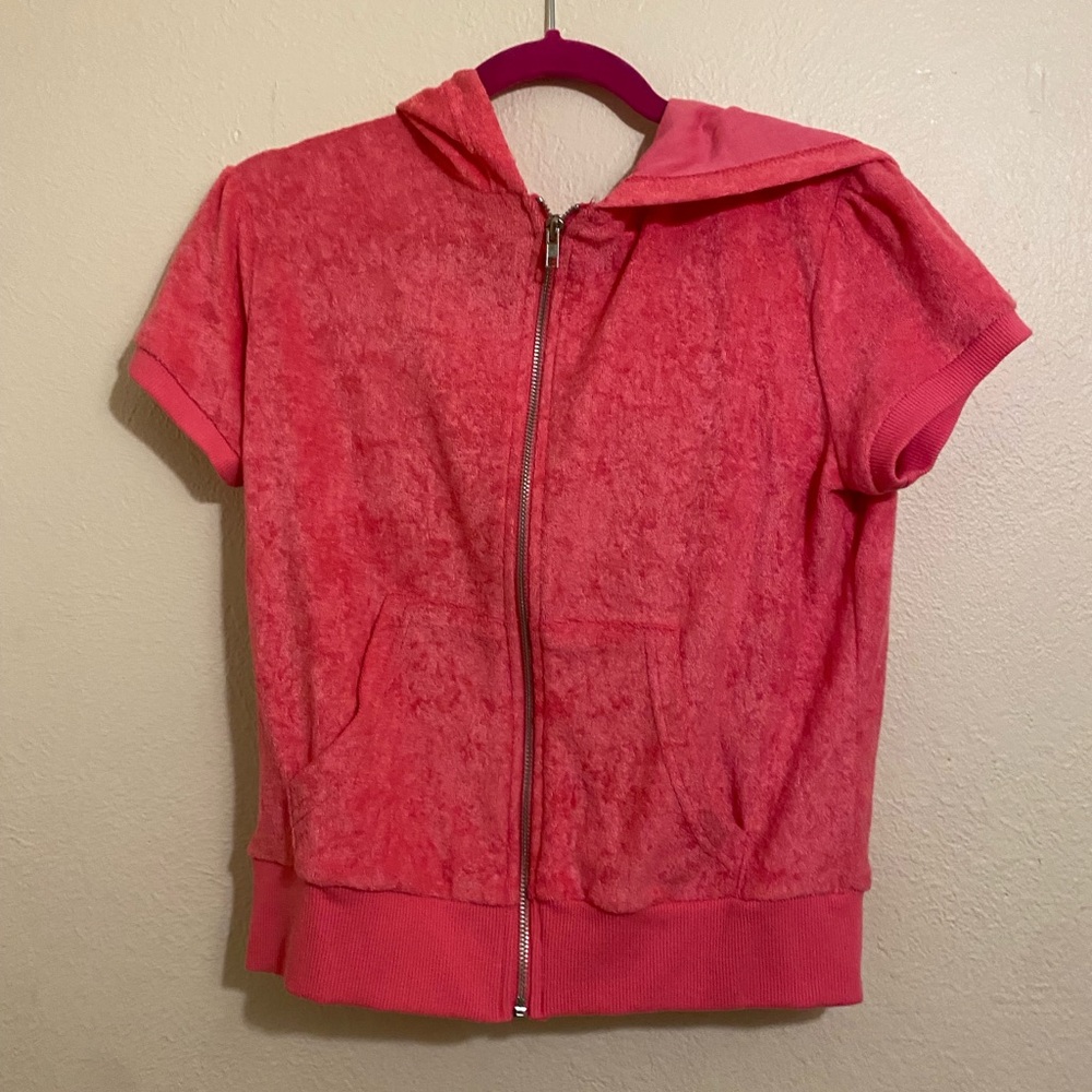 pink velvet zip up🎀